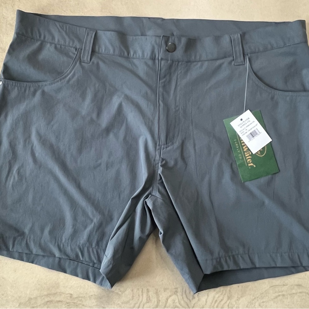 Steelwater Supply Women's Athletic Shorts Charcoal Gray Size 16 New With Tags